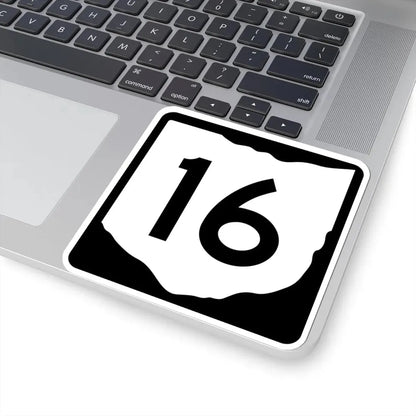 OH-16 (Ohio) (Road Sign) STICKER Vinyl Kiss-Cut Decal - The Sticker Space