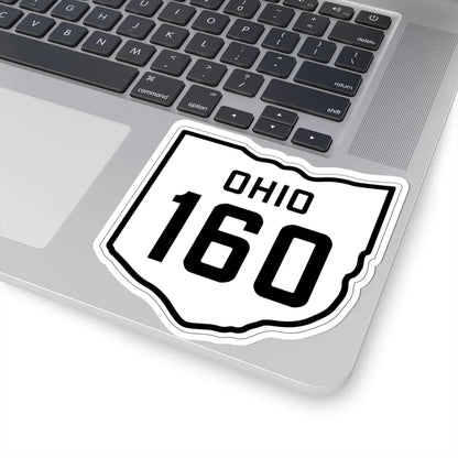 OH-160 1927 (Ohio) (Road Sign) STICKER Vinyl Kiss-Cut Decal - The Sticker Space