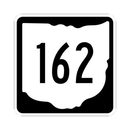 OH-162 1967 (Ohio) (Road Sign) STICKER Vinyl Kiss-Cut Decal 3 Inch White - The Sticker Space