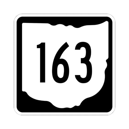OH-163 1967 (Ohio) (Road Sign) STICKER Vinyl Kiss-Cut Decal 6 Inch White - The Sticker Space