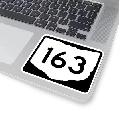 OH-163 (Ohio) (Road Sign) STICKER Vinyl Kiss-Cut Decal - The Sticker Space