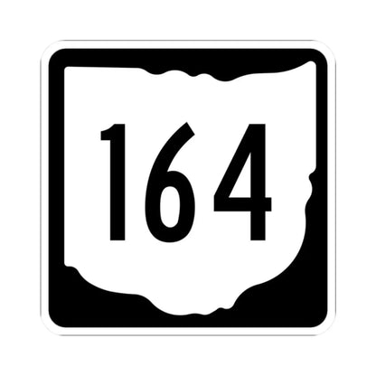 OH-164 1967 (Ohio) (Road Sign) STICKER Vinyl Kiss-Cut Decal 2 Inch White - The Sticker Space