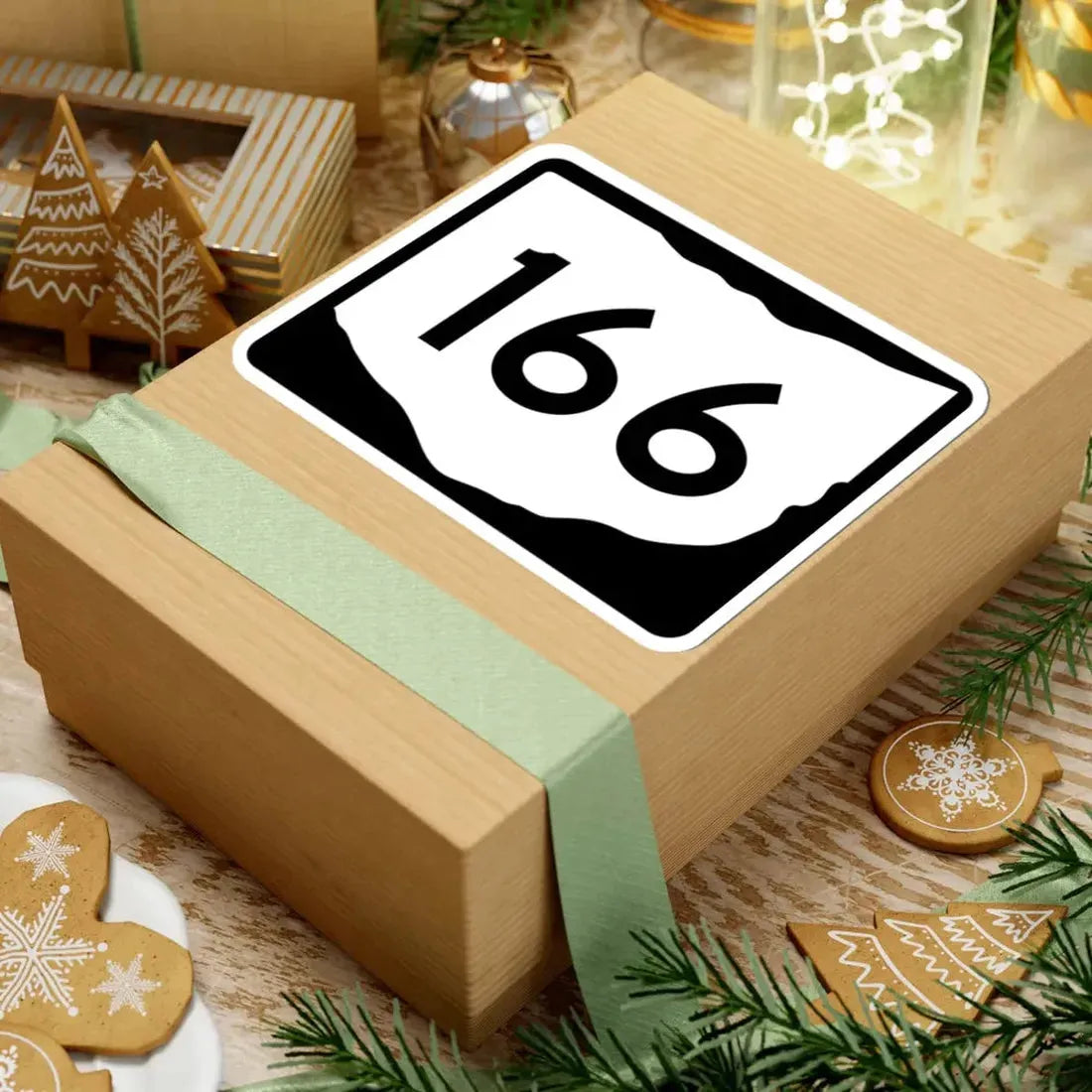 OH-166 (Ohio) (Road Sign) STICKER Vinyl Kiss-Cut Decal - The Sticker Space