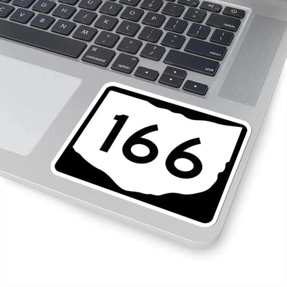 OH-166 (Ohio) (Road Sign) STICKER Vinyl Kiss-Cut Decal - The Sticker Space