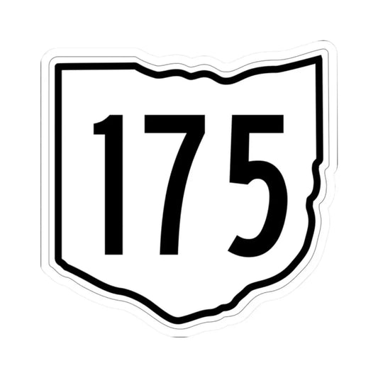 OH-175 1960 (Ohio) (Road Sign) STICKER Vinyl Kiss-Cut Decal 2 Inch White - The Sticker Space