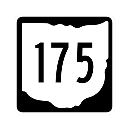 OH-175 1967 (Ohio) (Road Sign) STICKER Vinyl Kiss-Cut Decal 2 Inch White - The Sticker Space