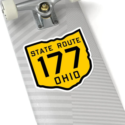 OH-177 1920 (Ohio) (Road Sign) STICKER Vinyl Kiss-Cut Decal - The Sticker Space