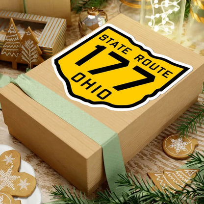 OH-177 1920 (Ohio) (Road Sign) STICKER Vinyl Kiss-Cut Decal - The Sticker Space