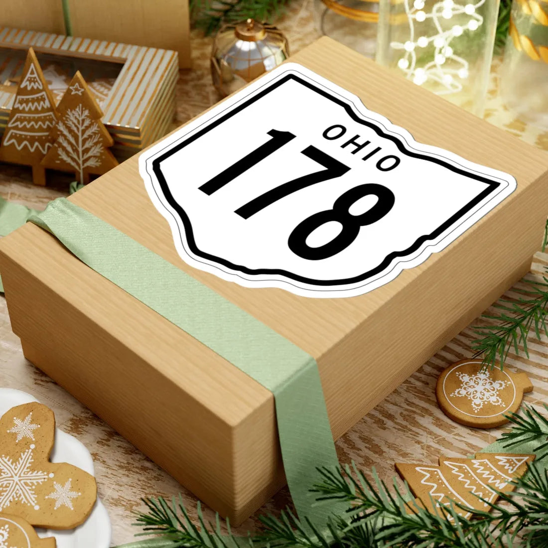OH-178 1948 (Ohio) (Road Sign) STICKER Vinyl Kiss-Cut Decal - The Sticker Space