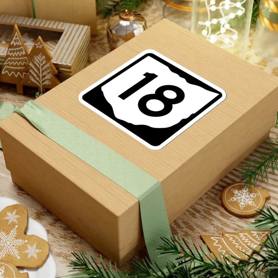 OH-18 (Ohio) (Road Sign) STICKER Vinyl Kiss-Cut Decal - The Sticker Space