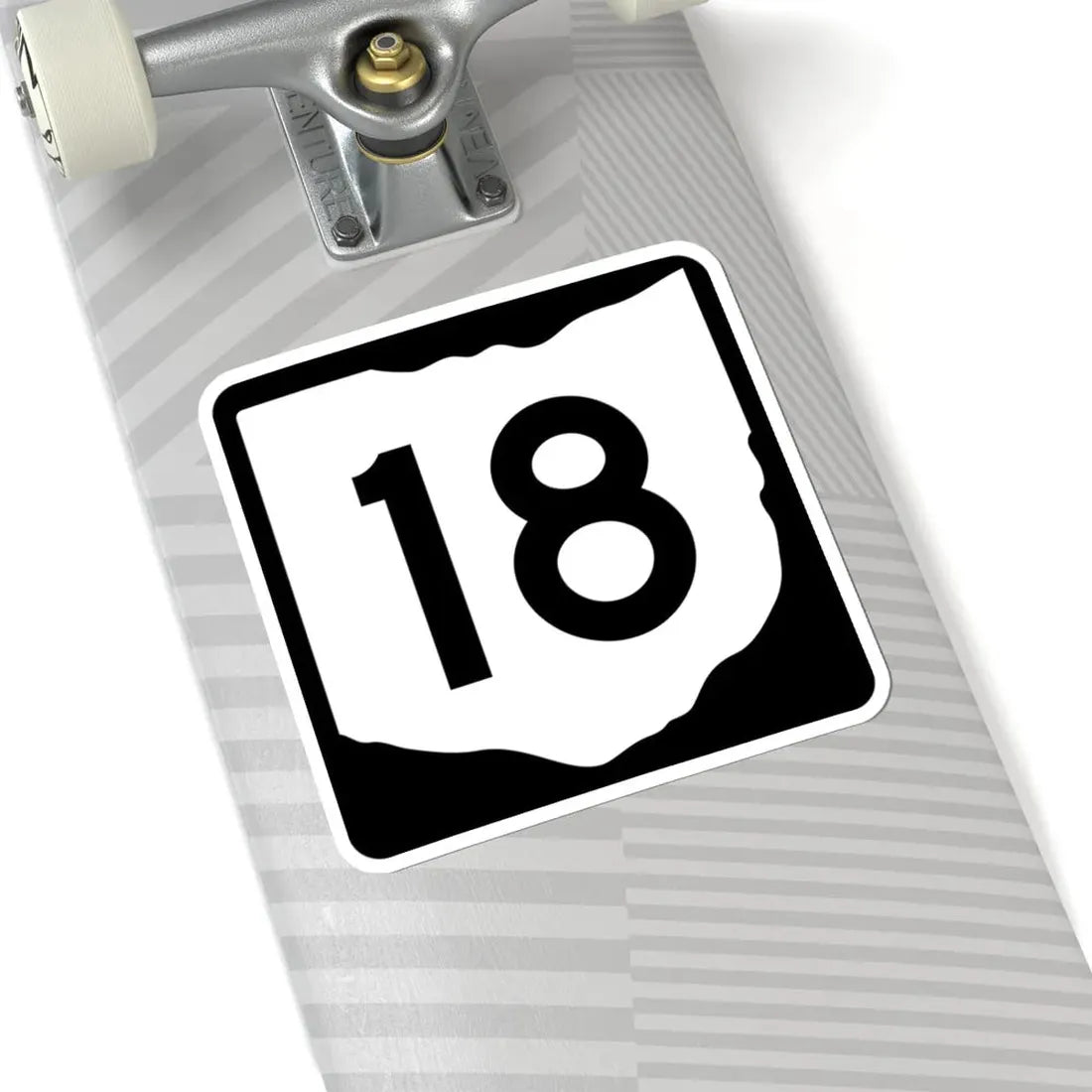 OH-18 (Ohio) (Road Sign) STICKER Vinyl Kiss-Cut Decal - The Sticker Space