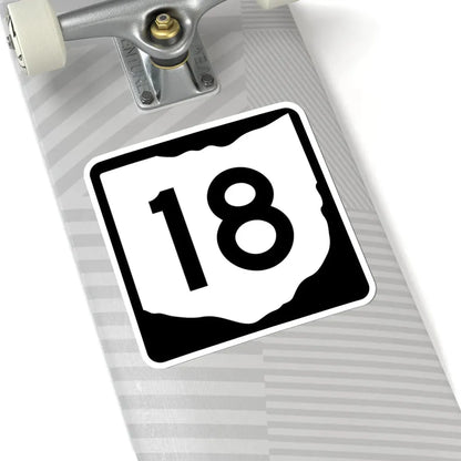 OH-18 (Ohio) (Road Sign) STICKER Vinyl Kiss-Cut Decal - The Sticker Space