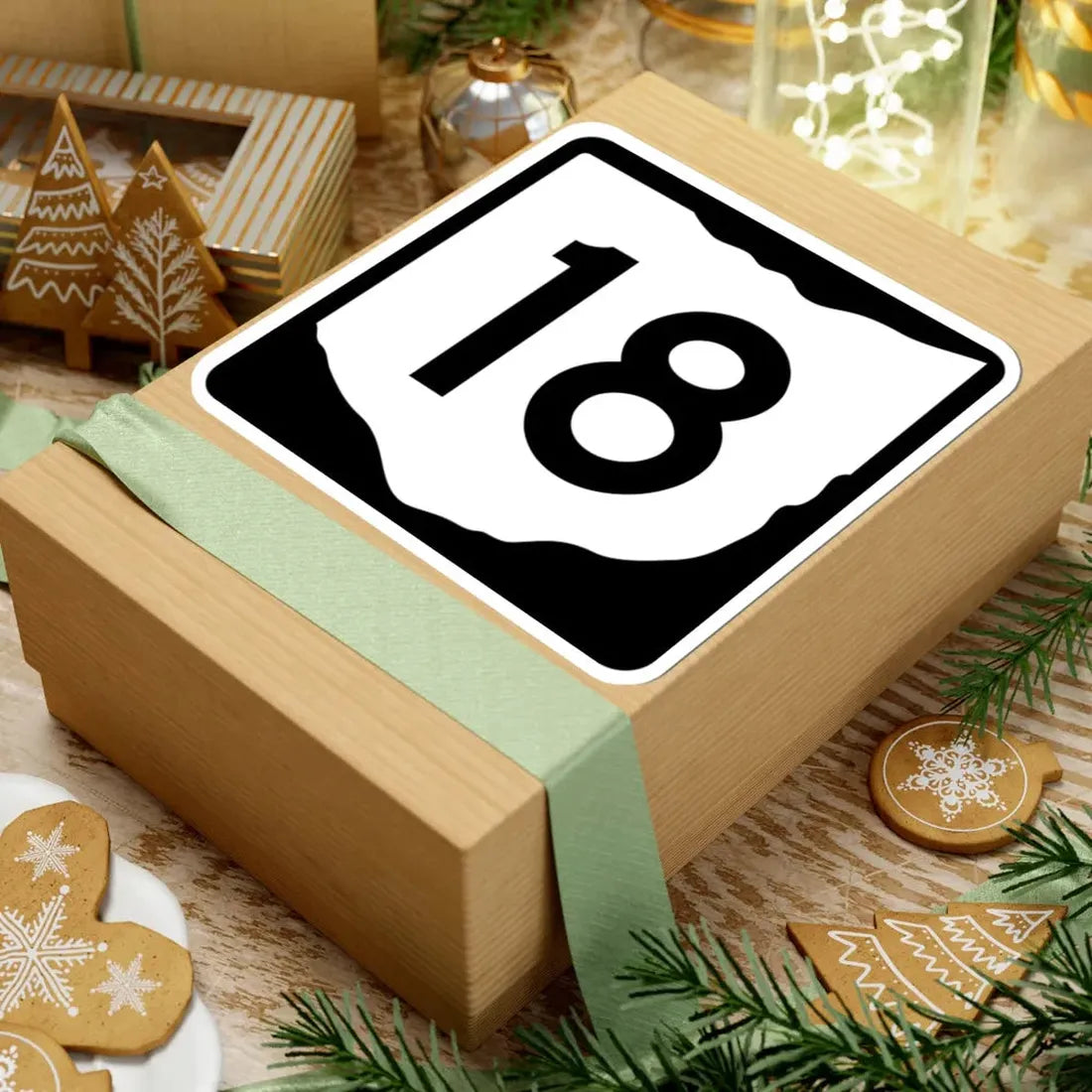 OH-18 (Ohio) (Road Sign) STICKER Vinyl Kiss-Cut Decal - The Sticker Space