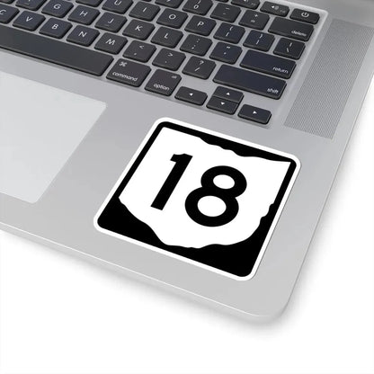 OH-18 (Ohio) (Road Sign) STICKER Vinyl Kiss-Cut Decal - The Sticker Space