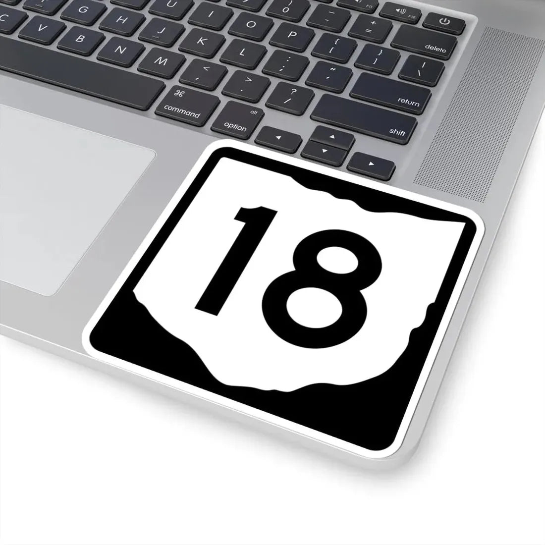 OH-18 (Ohio) (Road Sign) STICKER Vinyl Kiss-Cut Decal - The Sticker Space