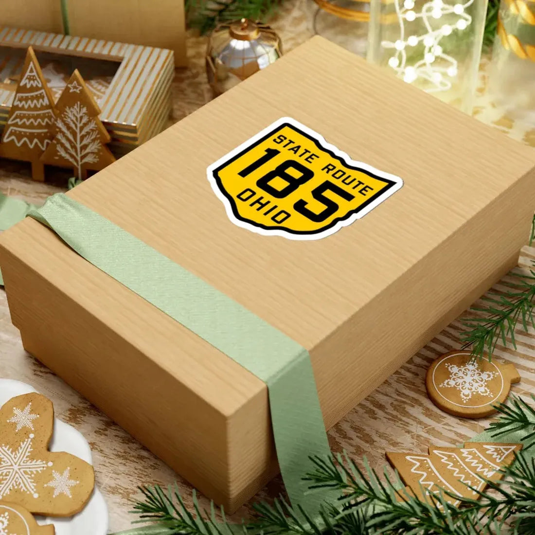 OH-185 1920 (Ohio) (Road Sign) STICKER Vinyl Kiss-Cut Decal - The Sticker Space