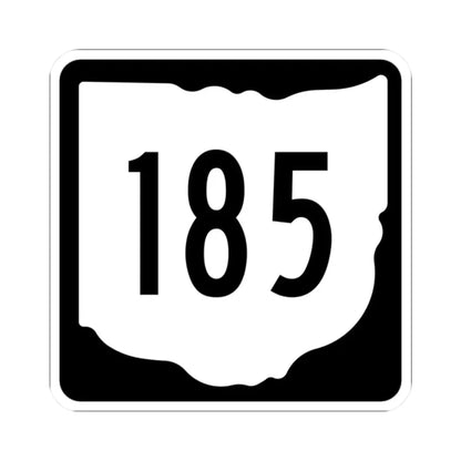 OH-185 1967 (Ohio) (Road Sign) STICKER Vinyl Kiss-Cut Decal 2 Inch White - The Sticker Space