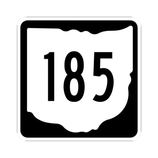OH-185 1967 (Ohio) (Road Sign) STICKER Vinyl Kiss-Cut Decal 2 Inch White - The Sticker Space