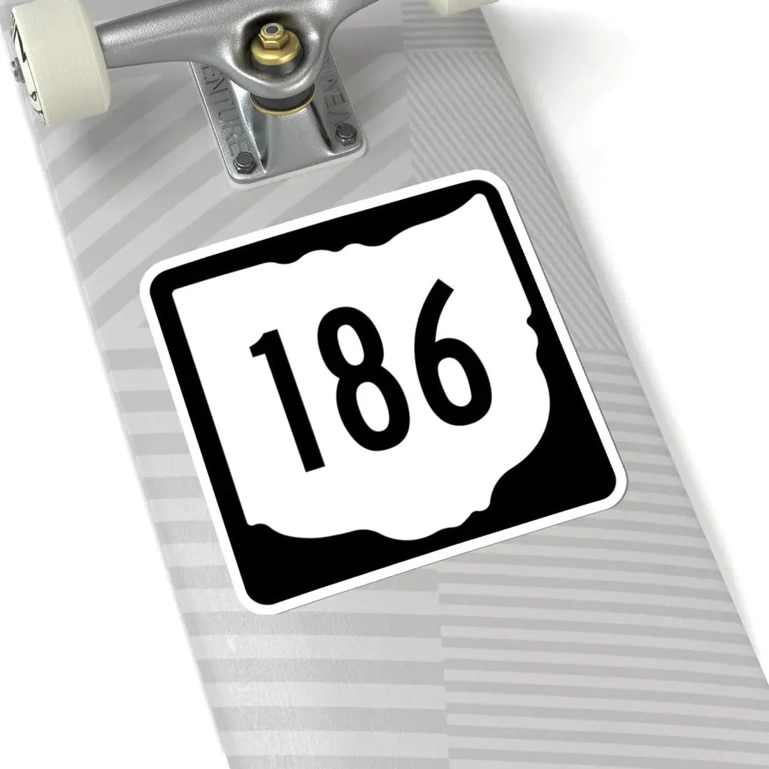 OH-186 1967 (Ohio) (Road Sign) STICKER Vinyl Kiss-Cut Decal - The Sticker Space