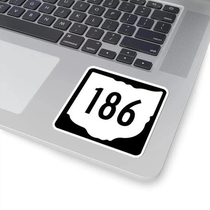 OH-186 1967 (Ohio) (Road Sign) STICKER Vinyl Kiss-Cut Decal - The Sticker Space