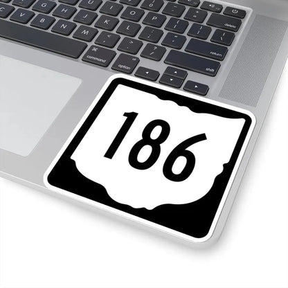 OH-186 1967 (Ohio) (Road Sign) STICKER Vinyl Kiss-Cut Decal - The Sticker Space