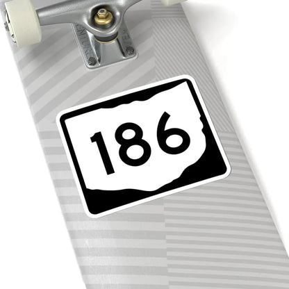 OH-186 (Ohio) (Road Sign) STICKER Vinyl Kiss-Cut Decal - The Sticker Space