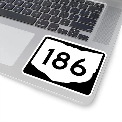OH-186 (Ohio) (Road Sign) STICKER Vinyl Kiss-Cut Decal - The Sticker Space