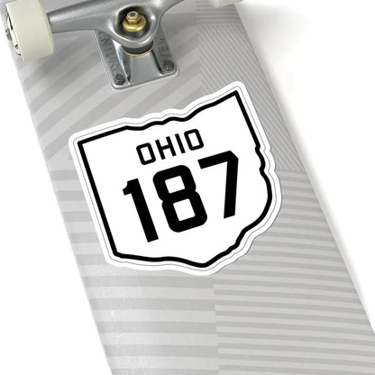 OH-187 1927 (Ohio) (Road Sign) STICKER Vinyl Kiss-Cut Decal - The Sticker Space