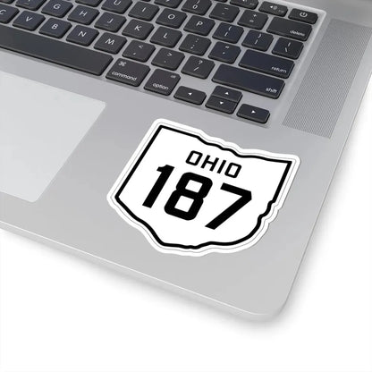 OH-187 1927 (Ohio) (Road Sign) STICKER Vinyl Kiss-Cut Decal - The Sticker Space