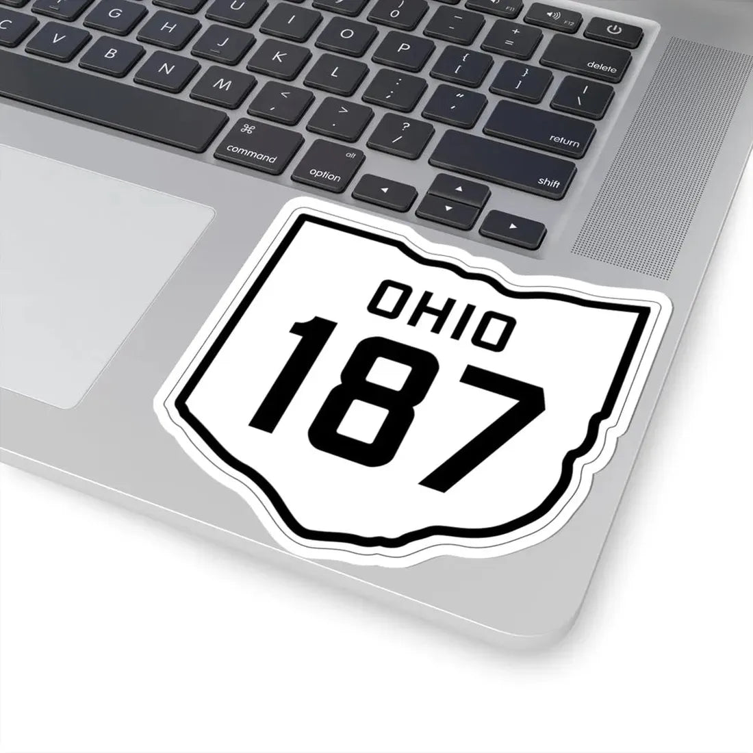 OH-187 1927 (Ohio) (Road Sign) STICKER Vinyl Kiss-Cut Decal - The Sticker Space
