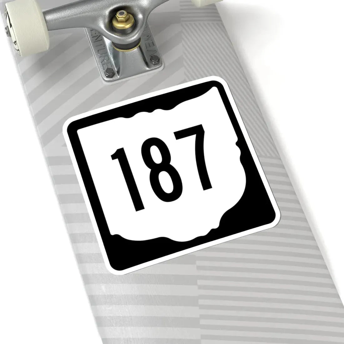 OH-187 1967 (Ohio) (Road Sign) STICKER Vinyl Kiss-Cut Decal - The Sticker Space