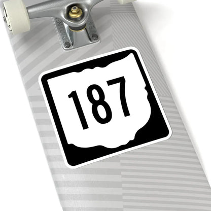 OH-187 1967 (Ohio) (Road Sign) STICKER Vinyl Kiss-Cut Decal - The Sticker Space