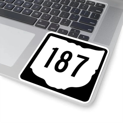 OH-187 1967 (Ohio) (Road Sign) STICKER Vinyl Kiss-Cut Decal - The Sticker Space