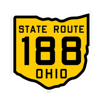 OH-188 1920 (Ohio) (Road Sign) STICKER Vinyl Kiss-Cut Decal 2 Inch White - The Sticker Space