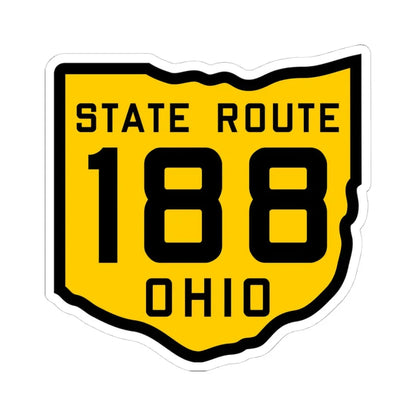 OH-188 1920 (Ohio) (Road Sign) STICKER Vinyl Kiss-Cut Decal 4 Inch White - The Sticker Space