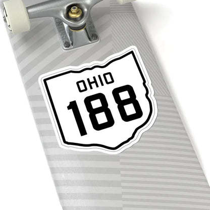 OH-188 1927 (Ohio) (Road Sign) STICKER Vinyl Kiss-Cut Decal - The Sticker Space