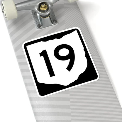 OH-19 (Ohio) (Road Sign) STICKER Vinyl Kiss-Cut Decal - The Sticker Space
