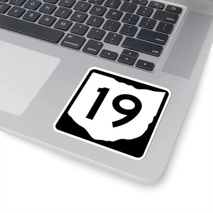 OH-19 (Ohio) (Road Sign) STICKER Vinyl Kiss-Cut Decal - The Sticker Space