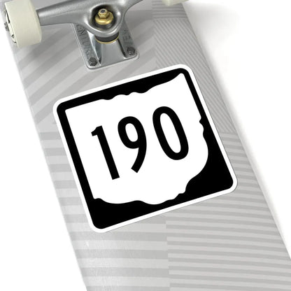 OH-190 1967 (Ohio) (Road Sign) STICKER Vinyl Kiss-Cut Decal - The Sticker Space