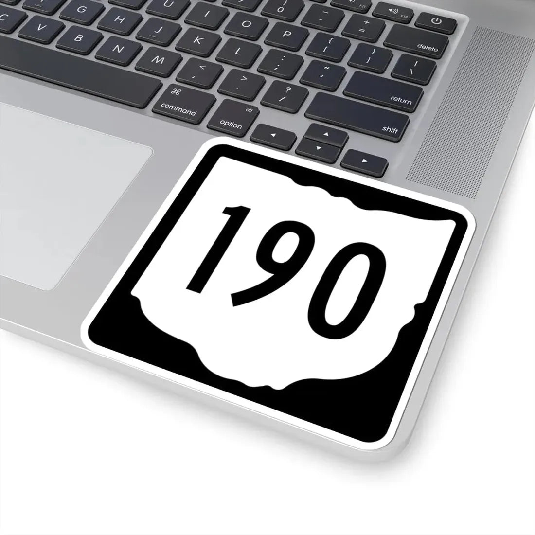 OH-190 1967 (Ohio) (Road Sign) STICKER Vinyl Kiss-Cut Decal - The Sticker Space