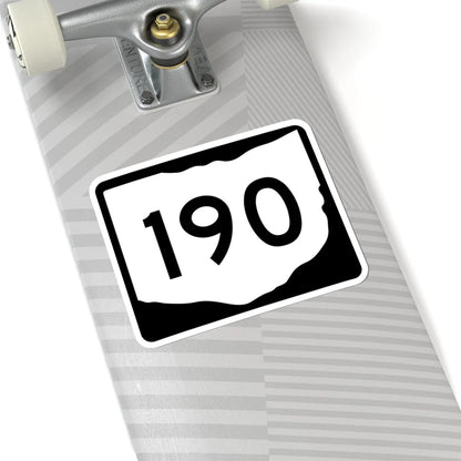 OH-190 (Ohio) (Road Sign) STICKER Vinyl Kiss-Cut Decal - The Sticker Space