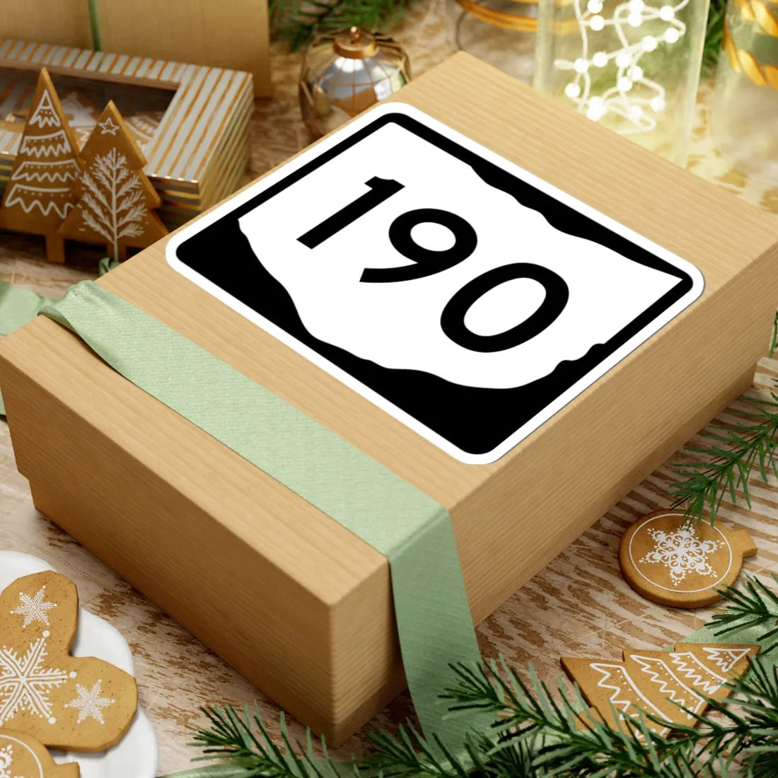 OH-190 (Ohio) (Road Sign) STICKER Vinyl Kiss-Cut Decal - The Sticker Space