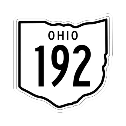 OH-192 1948 (Ohio) (Road Sign) STICKER Vinyl Kiss-Cut Decal 2 Inch White - The Sticker Space