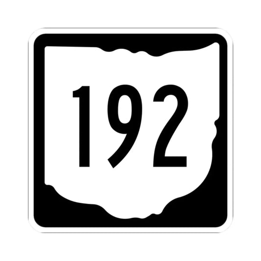 OH-192 1967 (Ohio) (Road Sign) STICKER Vinyl Kiss-Cut Decal 2 Inch White - The Sticker Space