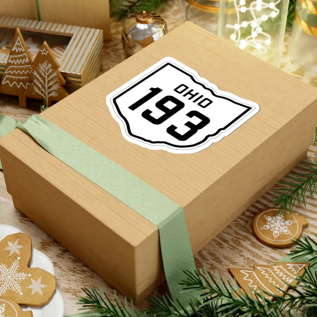 OH-193 1927 (Ohio) (Road Sign) STICKER Vinyl Kiss-Cut Decal - The Sticker Space