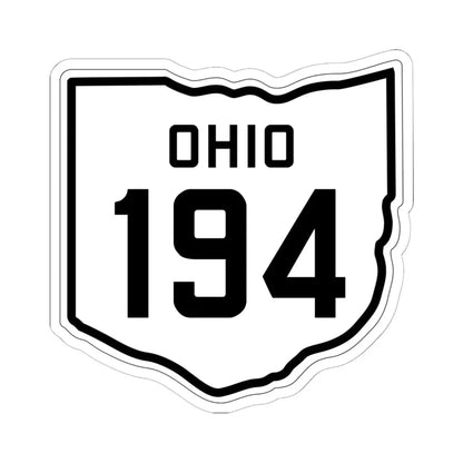 OH-194 1927 (Ohio) (Road Sign) STICKER Vinyl Kiss-Cut Decal 6 Inch White - The Sticker Space