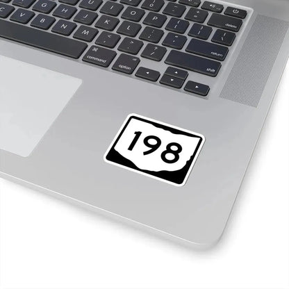 OH-198 (Ohio) (Road Sign) STICKER Vinyl Kiss-Cut Decal - The Sticker Space