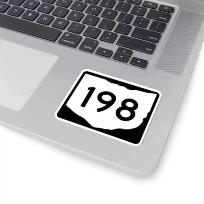 OH-198 (Ohio) (Road Sign) STICKER Vinyl Kiss-Cut Decal - The Sticker Space