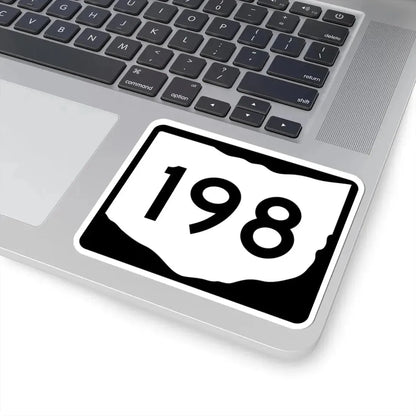 OH-198 (Ohio) (Road Sign) STICKER Vinyl Kiss-Cut Decal - The Sticker Space