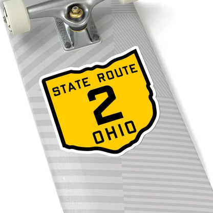 OH-2 1920 (Ohio) (Road Sign) STICKER Vinyl Kiss-Cut Decal - The Sticker Space